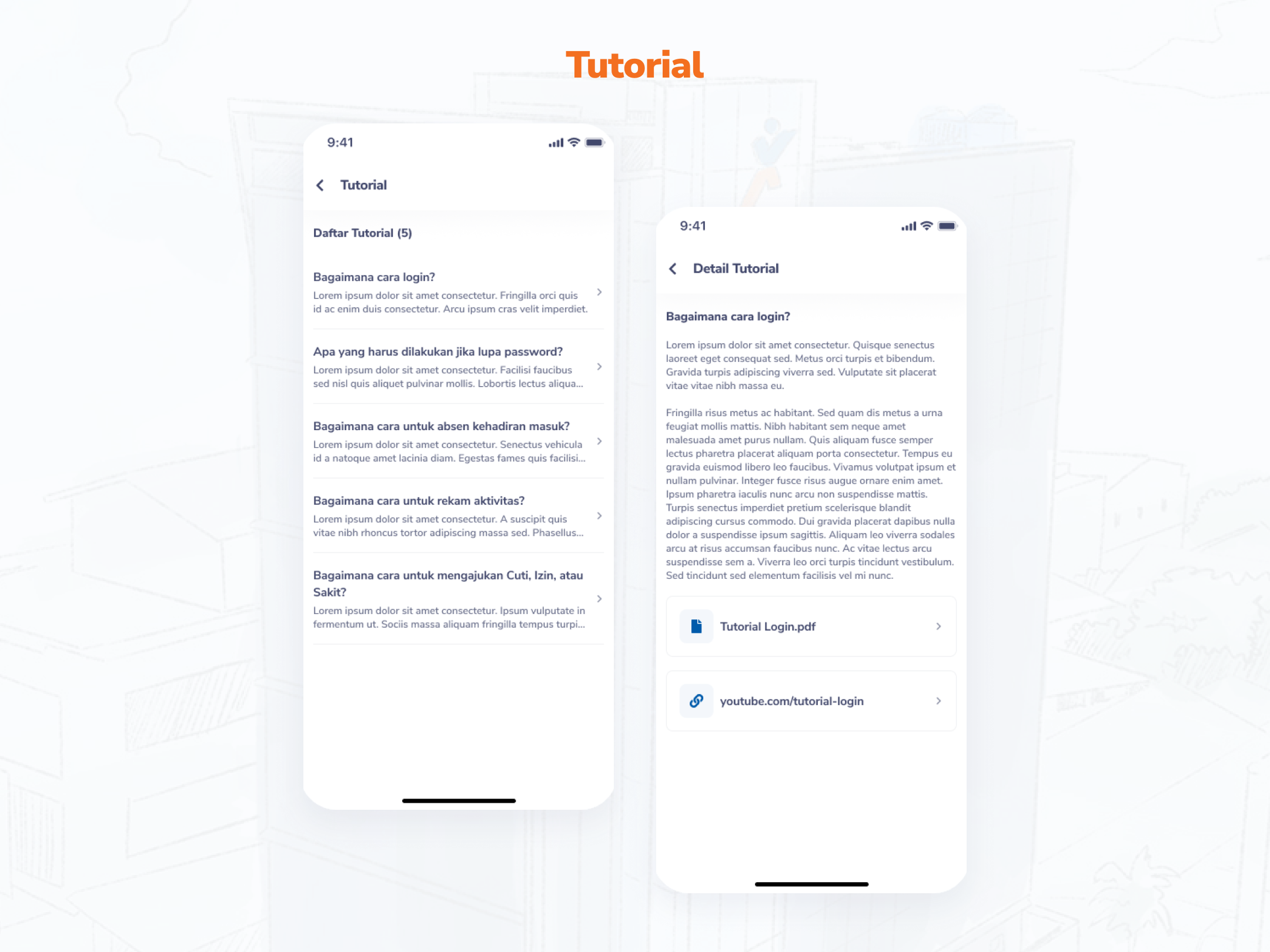 V1 Tutorial screen