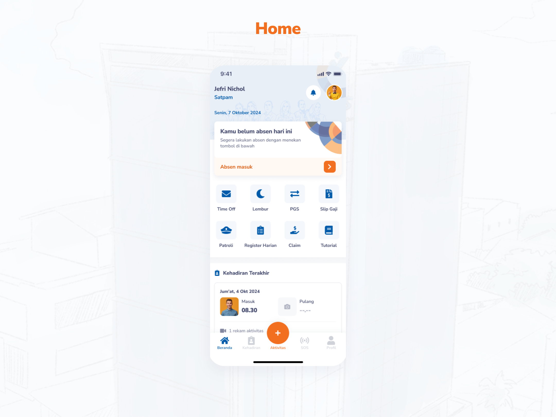 V2 mobile Home screen