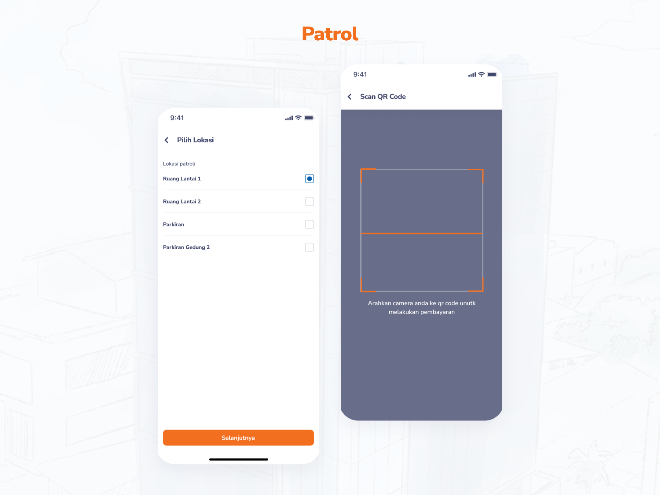 V2 mobile Patrol screen